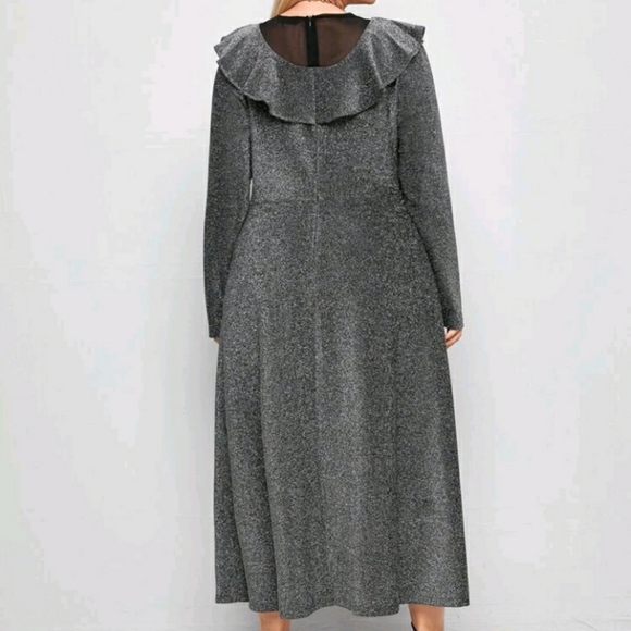 NEW Plus Glitter Elegant Dress - Picture 2 of 11